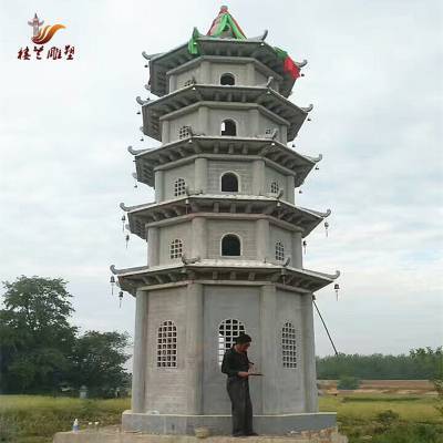 青石文昌塔 景区道观石材塔雕刻工厂